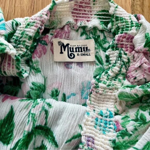 Show Me Your MuMu Casita Mini Short Dress in Poppies & Cream Cloud Size XS - Picture 5 of 6